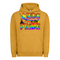 Pigment Peanut Butter Western LGBTQ+ Ride With Pride Urban Hoodie - BundleAndBundleShop