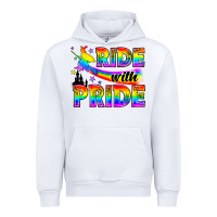 White Western LGBTQ+ Ride With Pride Urban Hoodie - BundleAndBundleShop
