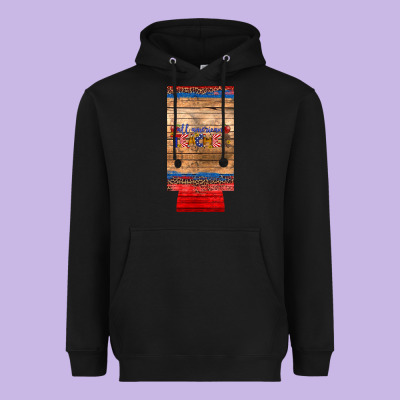 All American Teacher 12 Oz Slim Can Cooler Heavyweight Hoodie Designed By Artiststas