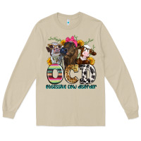 Mushroom ocd obsessive cow disorder Long Sleeve Tee - Zillion Design Studio