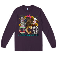 Plum ocd obsessive cow disorder Long Sleeve Tee - Zillion Design Studio
