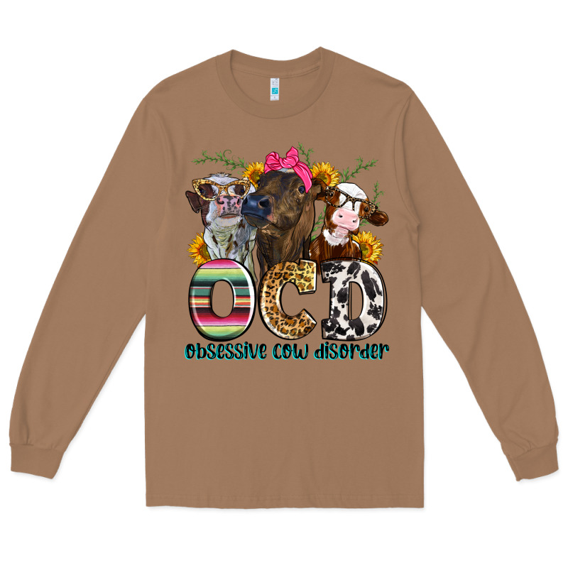 Ocd Obsessive Cow Disorder Long Sleeve Tee by Zillion Design Studio | Teevron