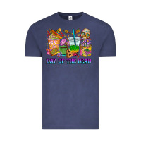 Vintage Denim Day of the dead coffee cups Vintage Tee - RanaPortraitStore