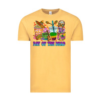 Vintage Mustard Day of the dead coffee cups Vintage Tee - RanaPortraitStore