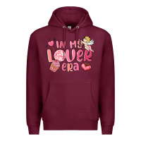 Burgundy in my lover era valentines day Premium Hoodie - MaliasSmallBusiness