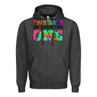 Charcoal Heather two dads are better than one Zipper Hoodie - HRA Design Shop