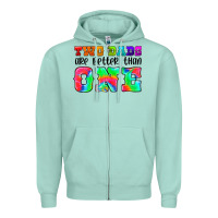 Seafoam two dads are better than one Zipper Hoodie - HRA Design Shop