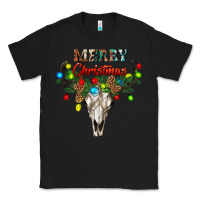 Black merry christmas bull skull Classic Tee - RanaPortraitStore