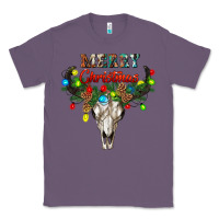 Lavender merry christmas bull skull Classic Tee - RanaPortraitStore