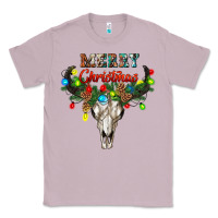 Lilac merry christmas bull skull Classic Tee - RanaPortraitStore