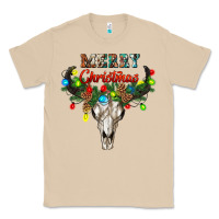 Mushroom merry christmas bull skull Classic Tee - RanaPortraitStore
