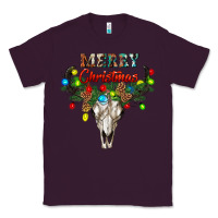 Plum merry christmas bull skull Classic Tee - RanaPortraitStore