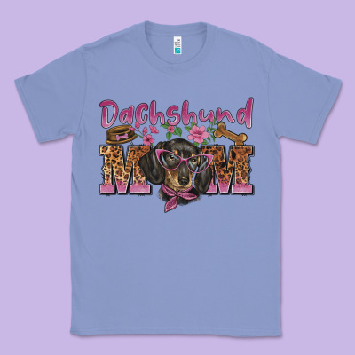 Dachshund Mom Classic Tee Designed By Barkaloodesign