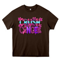 Chocolate Brown crush cancer Heavy Core Tee - SublimationCraftShop