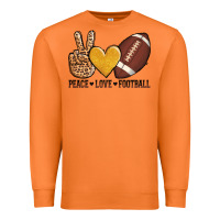 Carrot peace love football Premium Sweatshirt - AdoDesignShop
