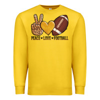 Lemon peace love football Premium Sweatshirt - AdoDesignShop