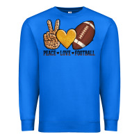 True Royal peace love football Premium Sweatshirt - AdoDesignShop