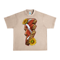 French Oak sport football  lightning bolt Urban Heavy Tee - texasbilliewilder