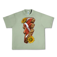 Oil Green sport football  lightning bolt Urban Heavy Tee - texasbilliewilder