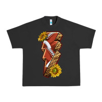 Pigment Black sport football  lightning bolt Urban Heavy Tee - texasbilliewilder