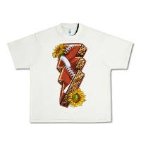 Pistachio sport football  lightning bolt Urban Heavy Tee - texasbilliewilder