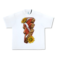 White sport football  lightning bolt Urban Heavy Tee - texasbilliewilder