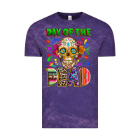 Cloud Purple Day of the dead Vintage Tee - RanaPortraitStore