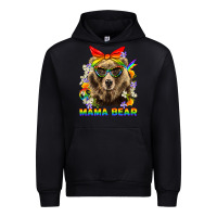 Black Mama Bear Pride LGBTQ+ Urban Hoodie - BundleAndBundleShop