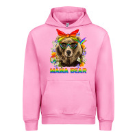 Fuchsia Pink Mama Bear Pride LGBTQ+ Urban Hoodie - BundleAndBundleShop