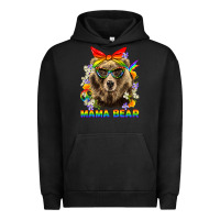 Pigment Black Mama Bear Pride LGBTQ+ Urban Hoodie - BundleAndBundleShop