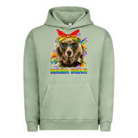 Pigment Oil Green Mama Bear Pride LGBTQ+ Urban Hoodie - BundleAndBundleShop