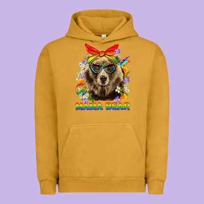 Mama Bear Pride Lgbtq+ Urban Hoodie Designed By Bundleandbundleshop