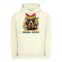 Pigment Pistachio Mama Bear Pride LGBTQ+ Urban Hoodie - BundleAndBundleShop