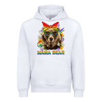 White Mama Bear Pride LGBTQ+ Urban Hoodie - BundleAndBundleShop