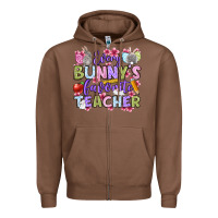 Chestnut Easter Day Every bunny's favorite Teacher Zipper Hoodie - OliviaCreatesArt