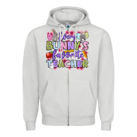 Dove Grey Easter Day Every bunny's favorite Teacher Zipper Hoodie - OliviaCreatesArt