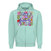 Seafoam Easter Day Every bunny's favorite Teacher Zipper Hoodie - OliviaCreatesArt