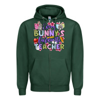 Sports Green Easter Day Every bunny's favorite Teacher Zipper Hoodie - OliviaCreatesArt