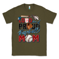 Army Green loud and proud baseball mom Classic Tee - Zillion Design Studio