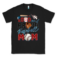 Black loud and proud baseball mom Classic Tee - Zillion Design Studio