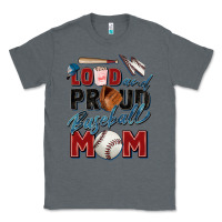 Charcoal Heather loud and proud baseball mom Classic Tee - Zillion Design Studio