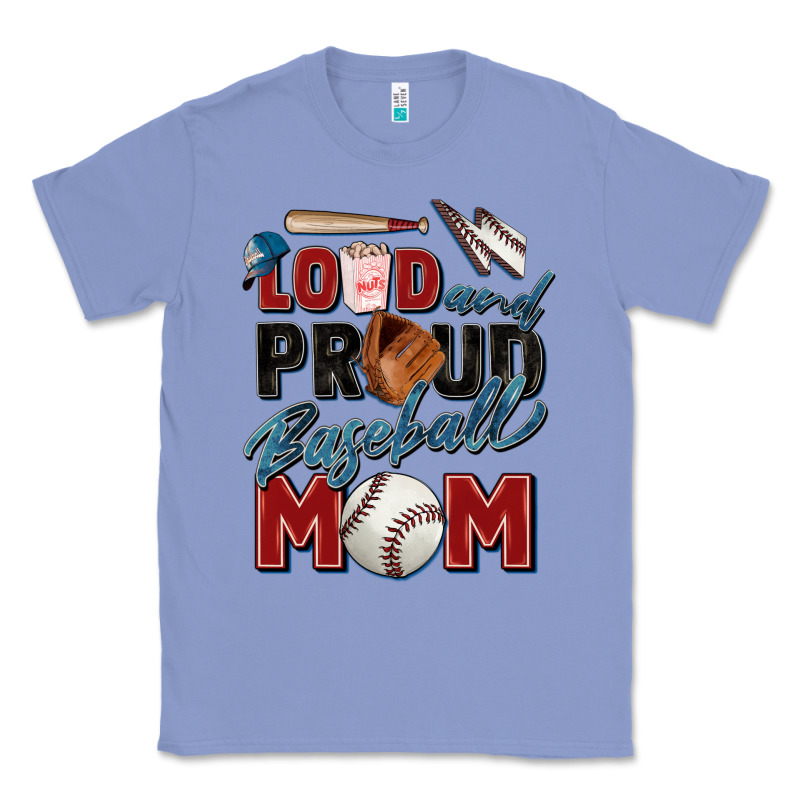 Loud And Proud Baseball Mom Classic Tee by Zillion Design Studio | Teevron
