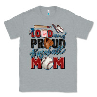 Heather Grey loud and proud baseball mom Classic Tee - Zillion Design Studio