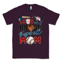 Plum loud and proud baseball mom Classic Tee - Zillion Design Studio