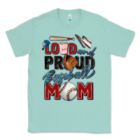 Seafoam loud and proud baseball mom Classic Tee - Zillion Design Studio