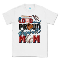 White loud and proud baseball mom Classic Tee - Zillion Design Studio
