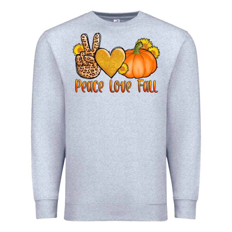 Peace Love Fall Premium Sweatshirt by AdoDesignShop | Teevron