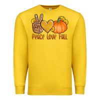 Lemon peace love fall Premium Sweatshirt - AdoDesignShop