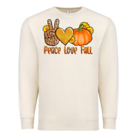 Sandshell peace love fall Premium Sweatshirt - AdoDesignShop
