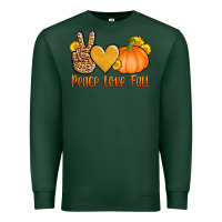 Sports Green peace love fall Premium Sweatshirt - AdoDesignShop